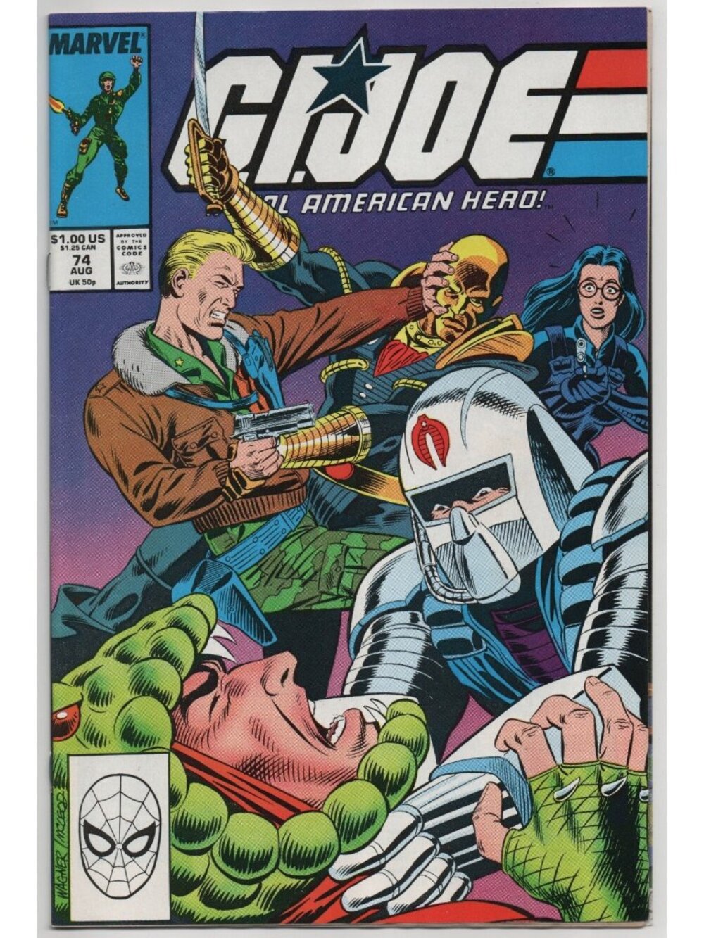 G.I. Joe A Real American Hero 74 Marvel Comics 1988 VF 8.0 Cobra Civil War